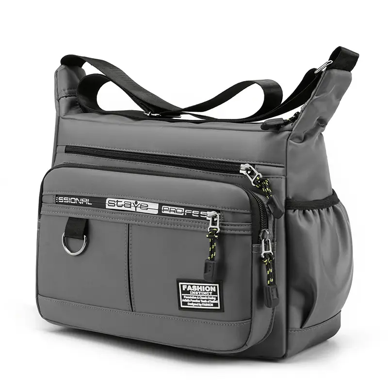 Men's Waterproof Business Shoulder Bag with 12Zeros Zip - Image 4
