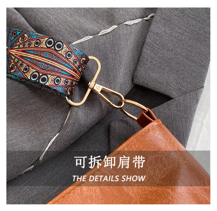 Wide Shoulder Strap Casual Commuting Bucket Bag Large Capacity — feature 5