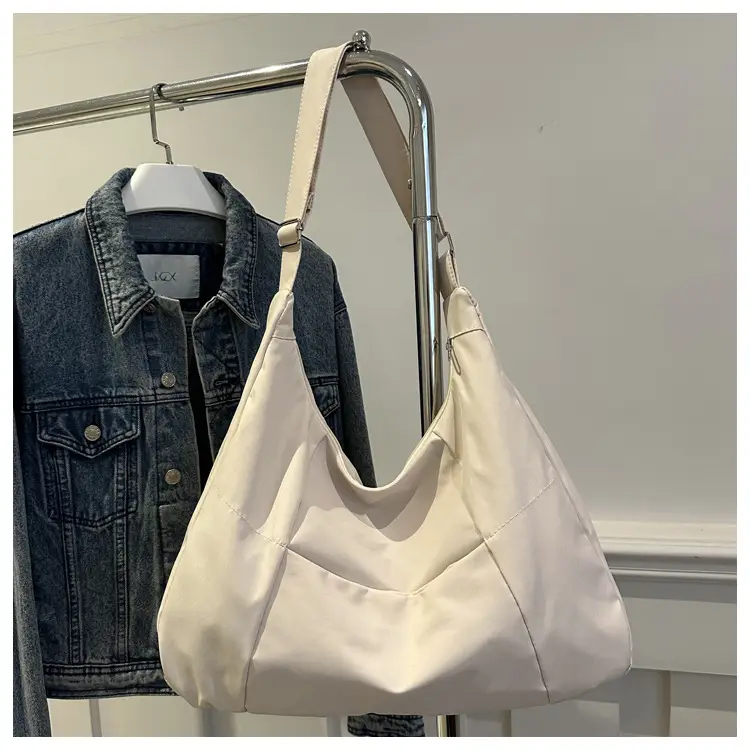 Simple Korean Casual Shoulder Bag Olive Green 2024 — feature 19