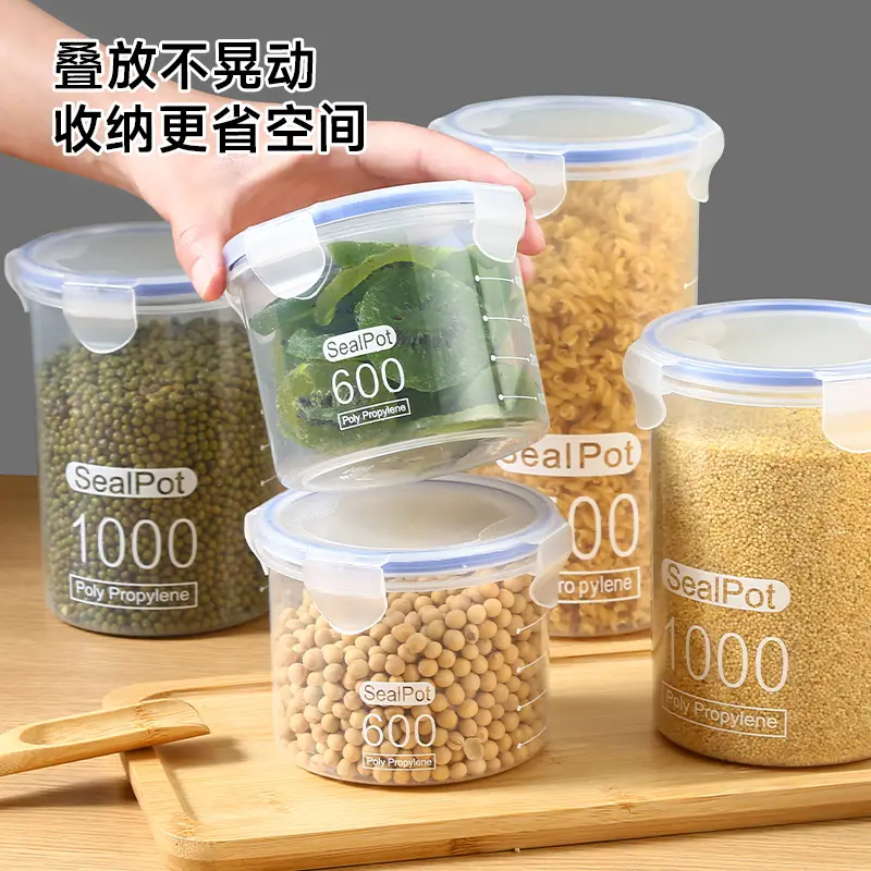 Transparent Sealed Grain Jar 800oz Kitchen Storage - Image 8
