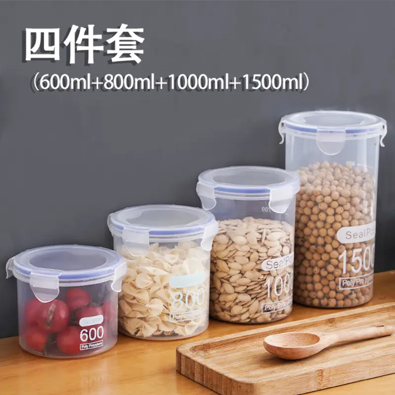 Transparent Sealed Grain Jar 800oz Kitchen Storage - Image 5