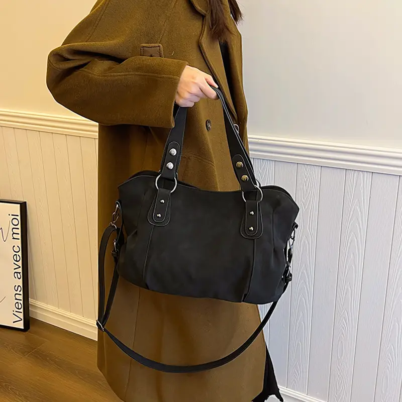 Vintage Frosted Tote Bag Women 2024 New Style