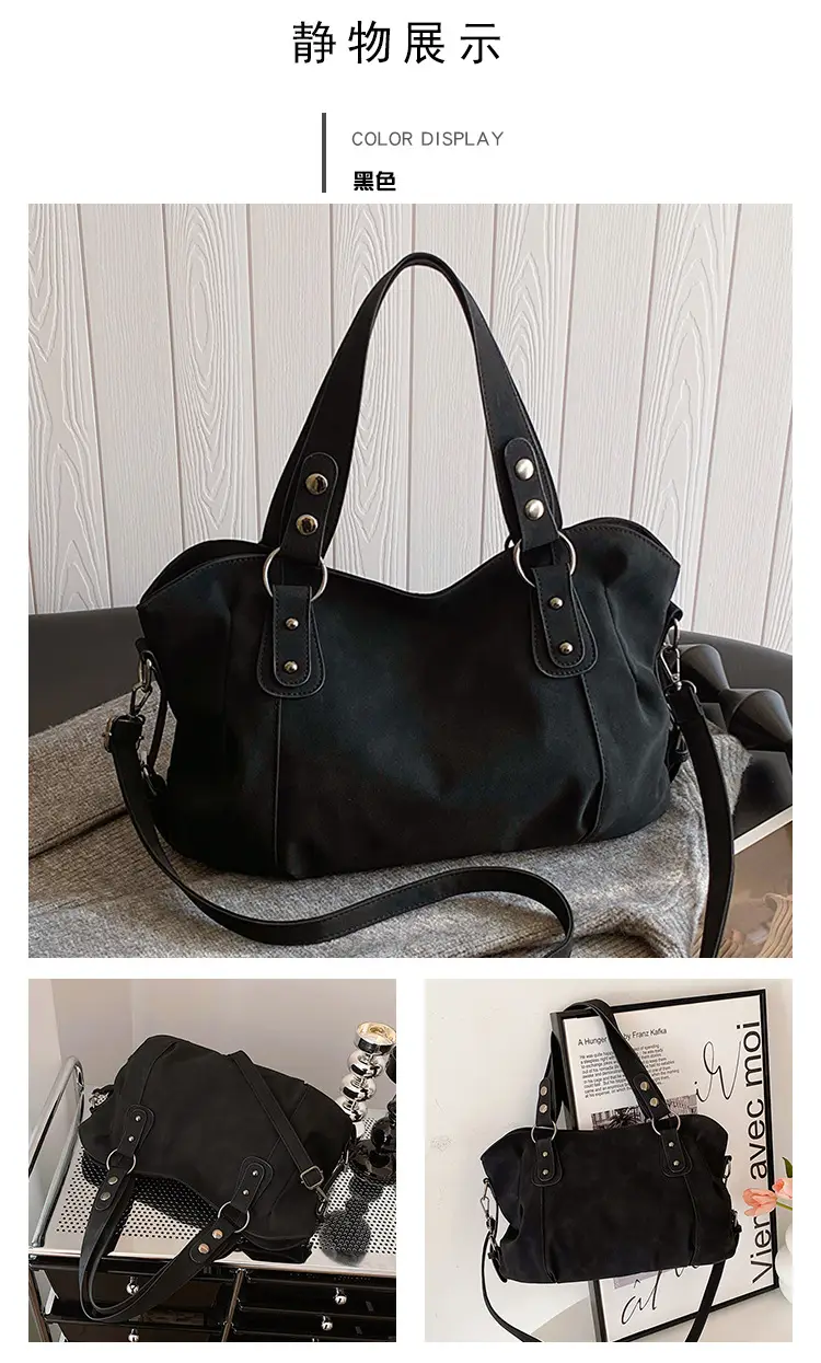 Vintage Frosted Tote Bag Women 2024 New Style — feature 7