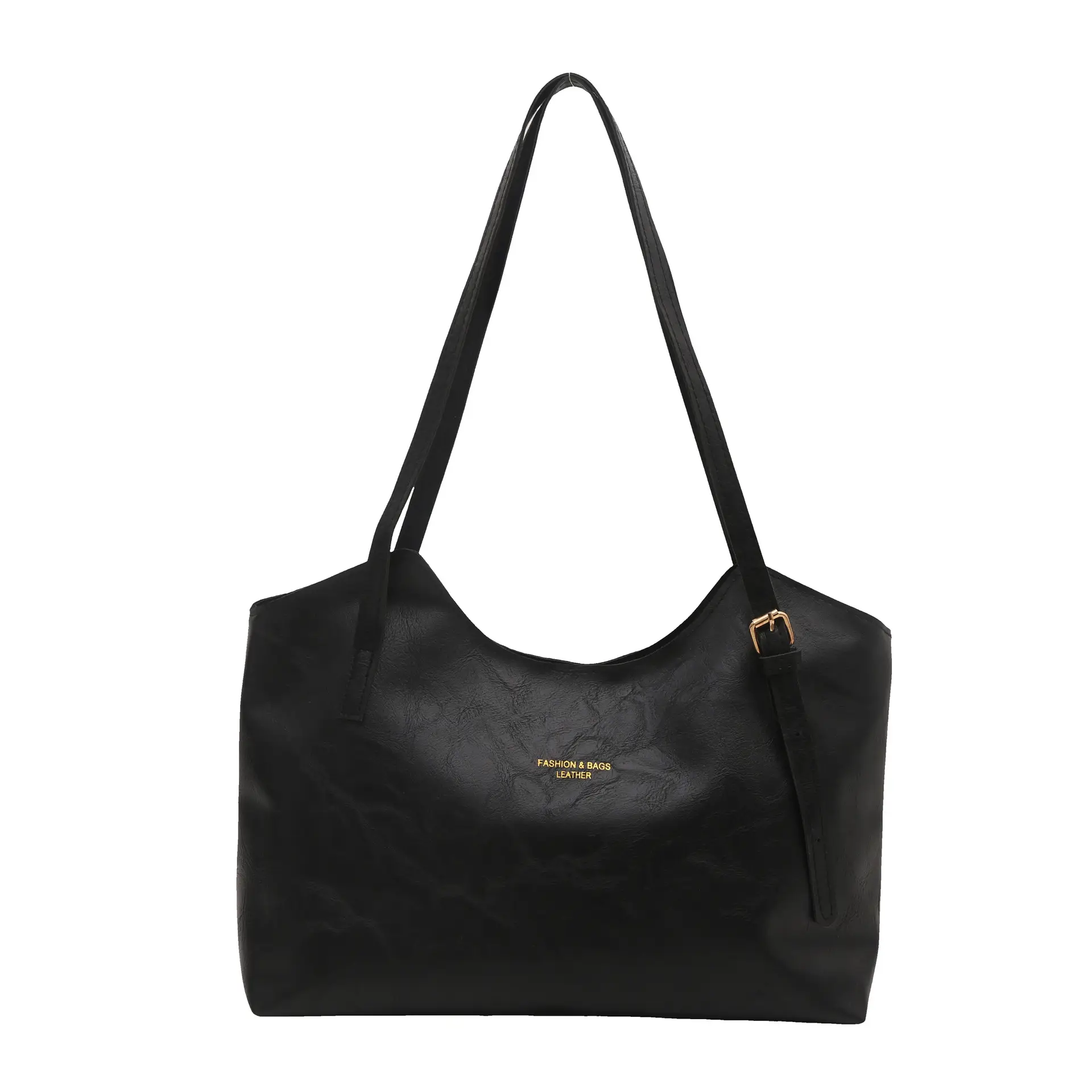 Women's Large Capacity Tote Bag Beige Canvas Winter 2024 - Image 3