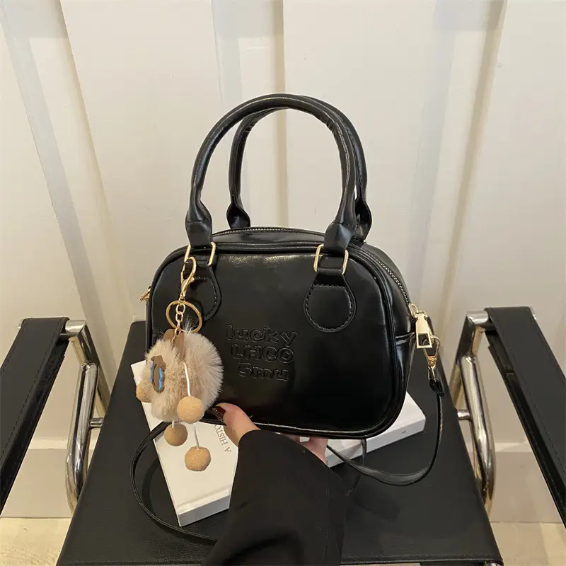2024 Winter New Niche Retro Square Bag Shoulder Crossbody Brown - Image 12