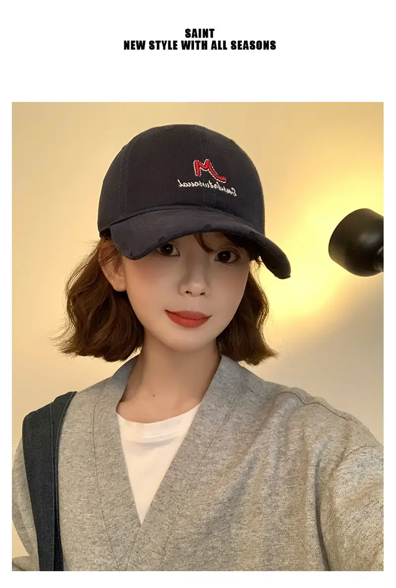 Korean Style Soft Top Baseball Hat Spring New — feature 1