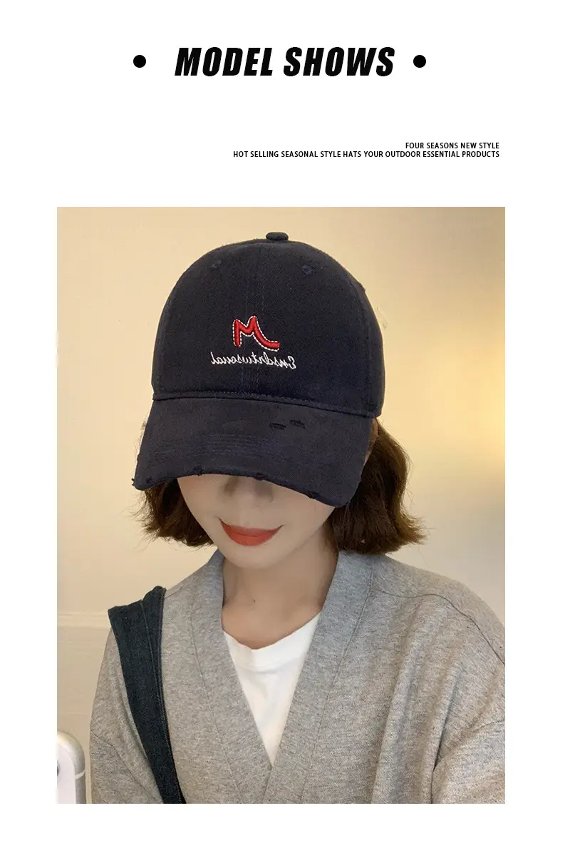 Korean Style Soft Top Baseball Hat Spring New — feature 2