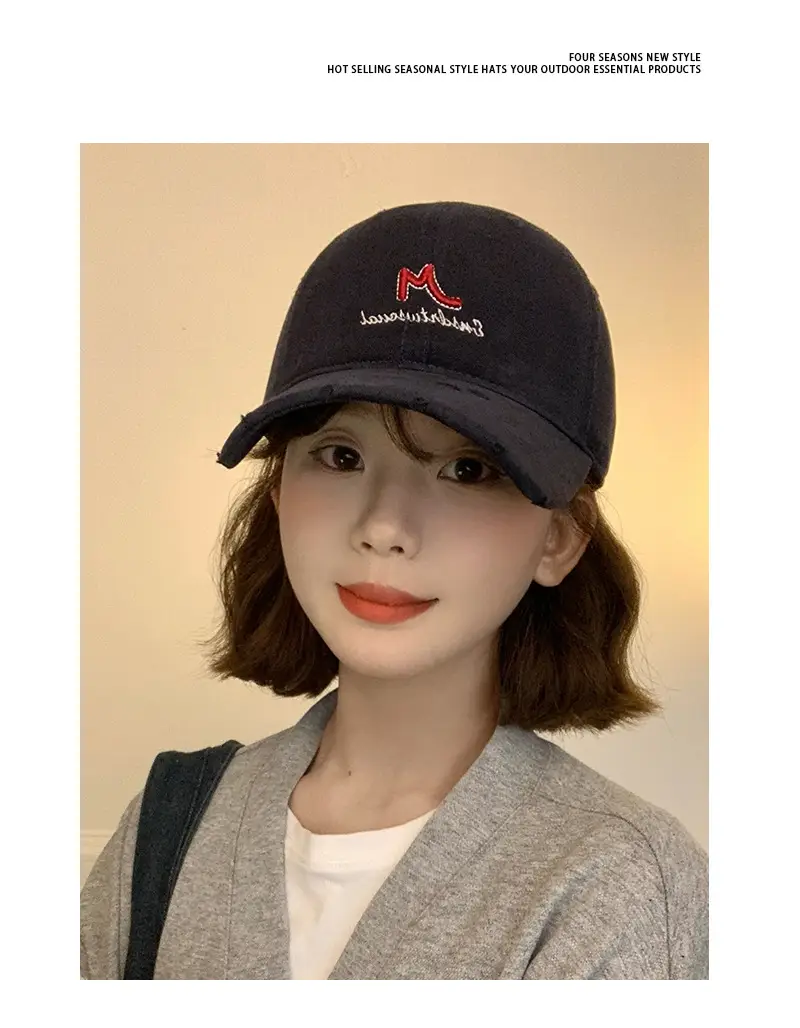 Korean Style Soft Top Baseball Hat Spring New — feature 4