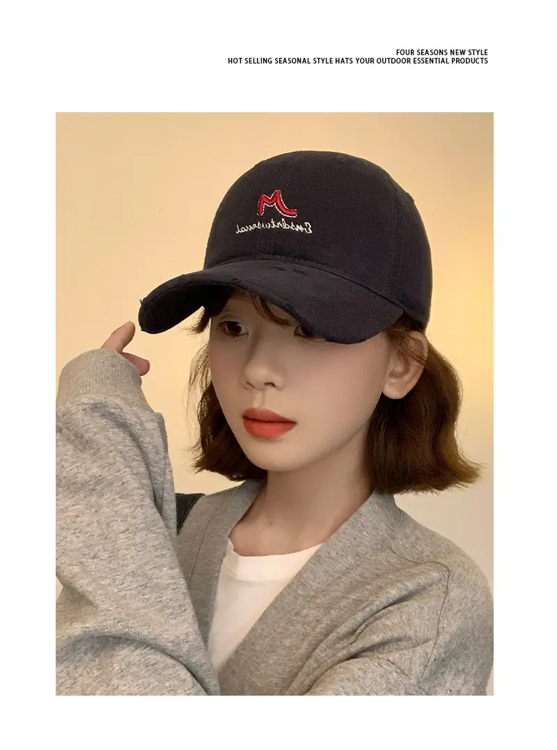 Korean Style Soft Top Baseball Hat Spring New — feature 5