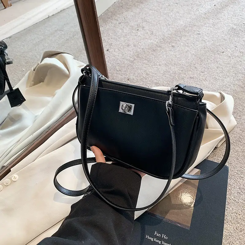 Black Korean Style Shoulder Bag for Women 2024 - Image 4