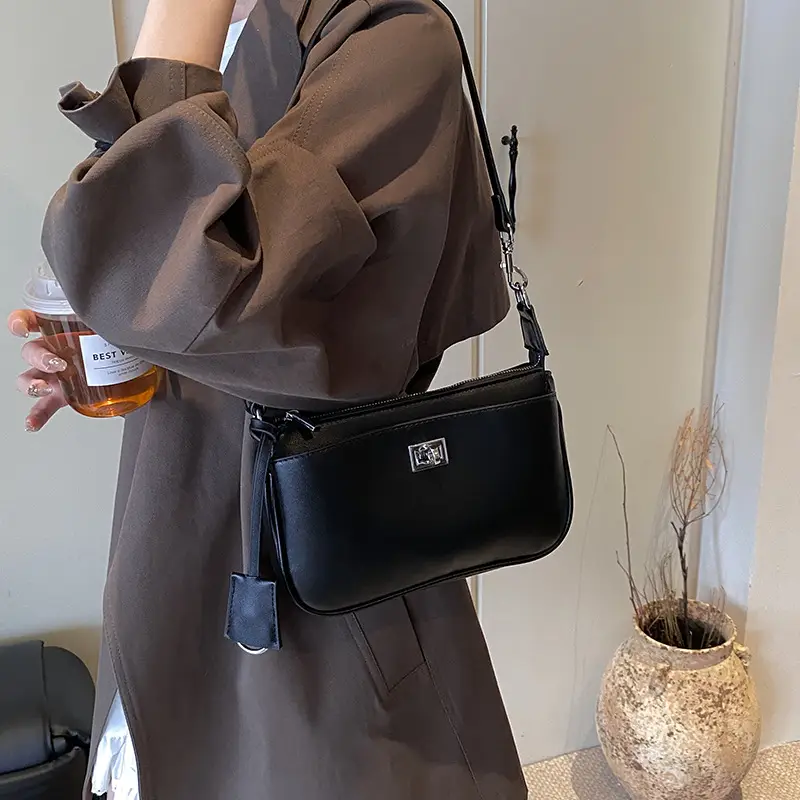 Black Korean Style Shoulder Bag for Women 2024 - Image 6