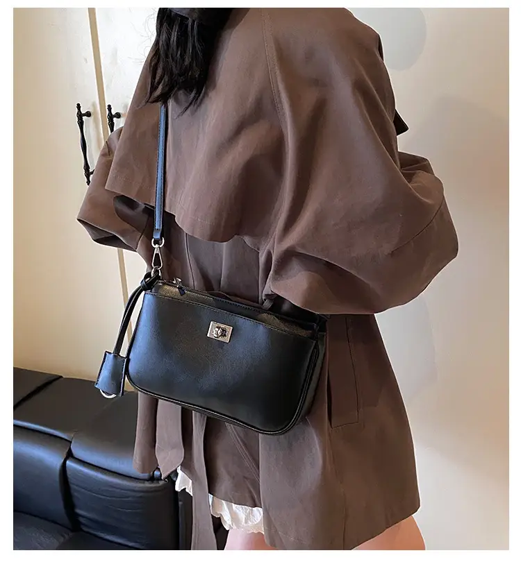 Black Korean Style Shoulder Bag for Women 2024 — feature 1