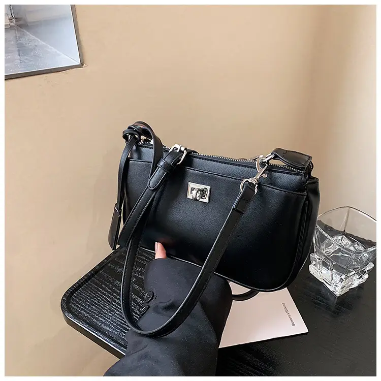 Black Korean Style Shoulder Bag for Women 2024 — feature 13