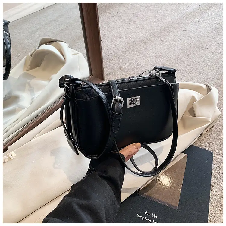Black Korean Style Shoulder Bag for Women 2024 — feature 14