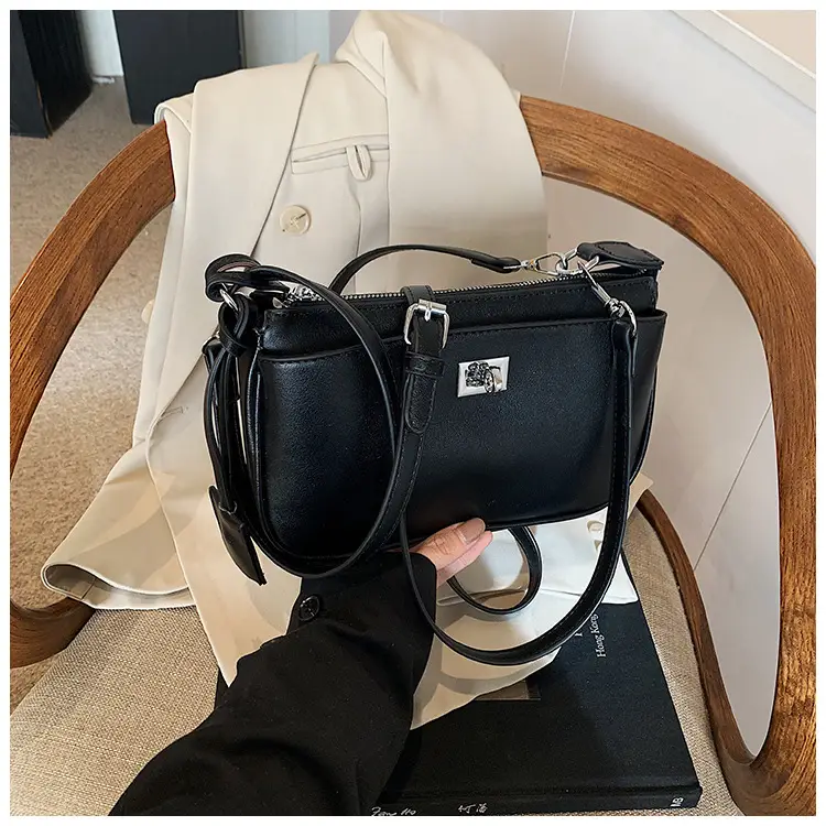 Black Korean Style Shoulder Bag for Women 2024 — feature 16