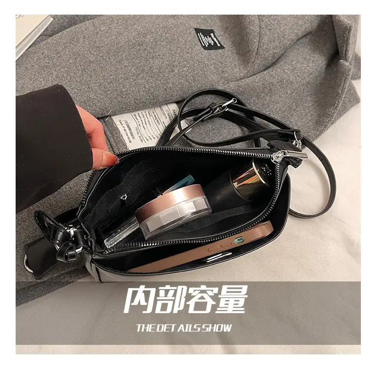 Black Korean Style Shoulder Bag for Women 2024 — feature 6