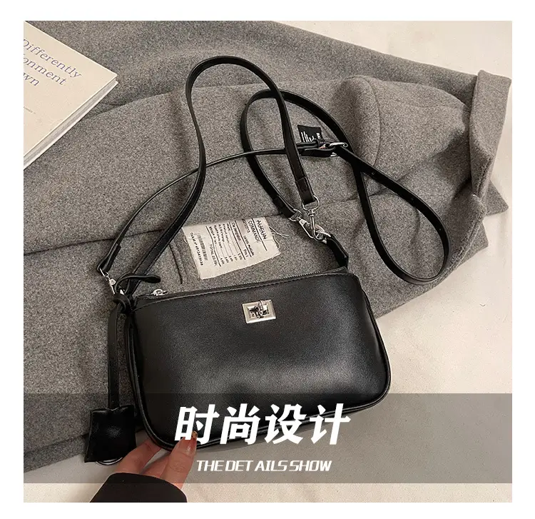 Black Korean Style Shoulder Bag for Women 2024 — feature 8