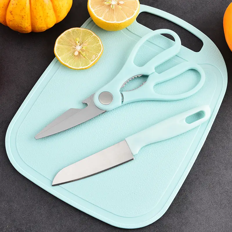 4-Piece Stainless Steel Kitchen Set Mint Blue - Image 9