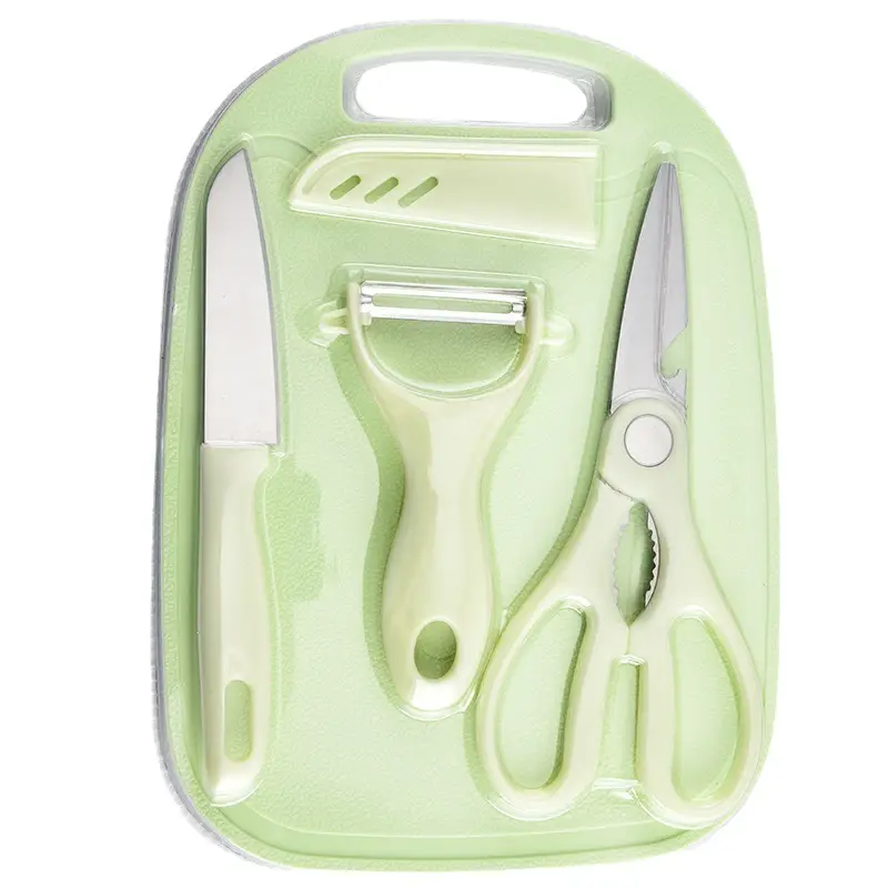 4-Piece Stainless Steel Kitchen Set Mint Blue - Image 11