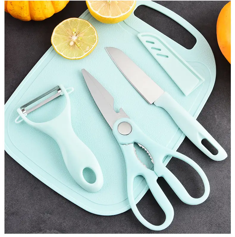 4-Piece Stainless Steel Kitchen Set Mint Blue — feature 8