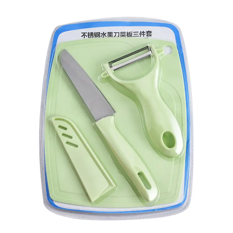 4-Piece Stainless Steel Kitchen Set Mint Blue - Image 6
