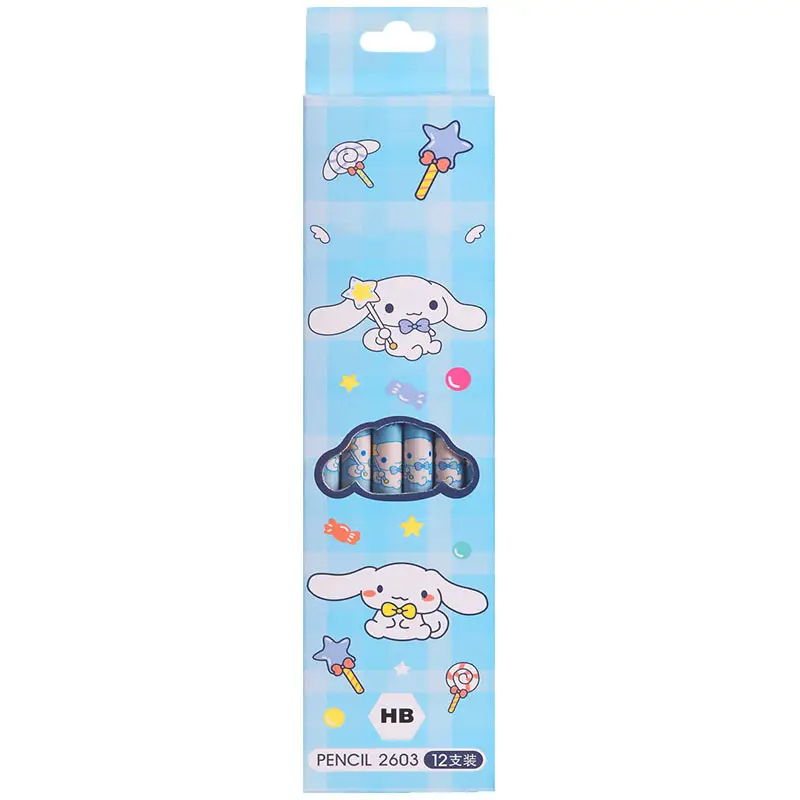 High Yan Value HB Pencil Primary School Cartoon Writing Round Rod Kulomi Pen Kindergarten Writing Children's Pencil Stationery