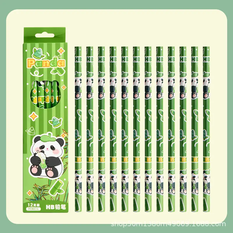High Yan Value HB Pencil Primary School Cartoon Writing Round Rod Kulomi Pen Kindergarten Writing Children's Pencil Stationery