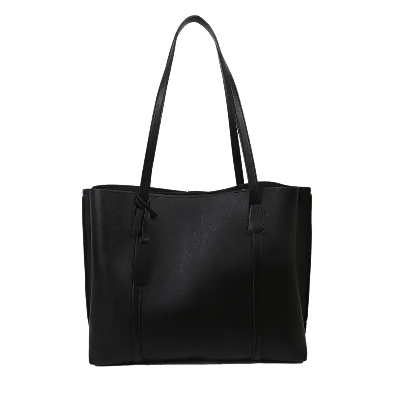 Korean Style Soft Leather Large Tote Bag for Women - Image 8