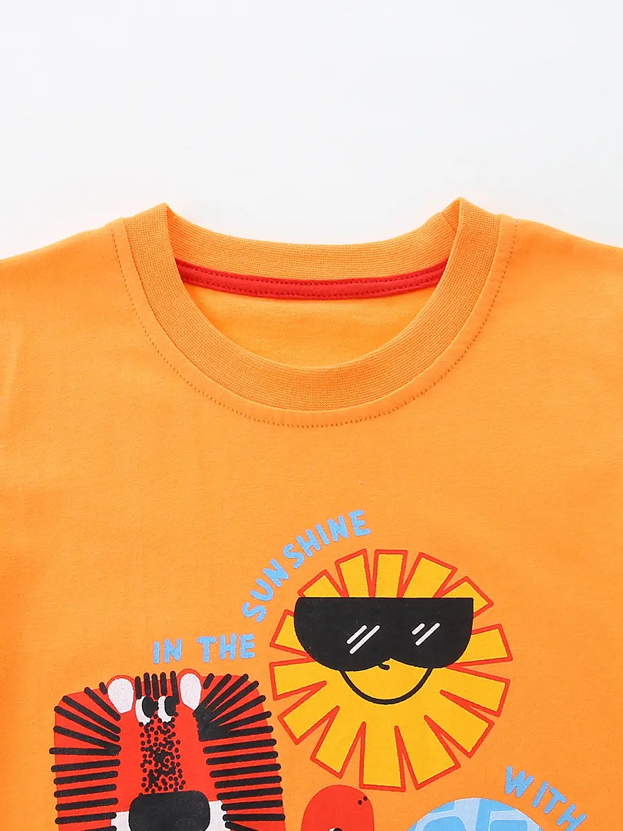Orange Sunshine Cartoon T-Shirt for Boys 2026 - Image 6