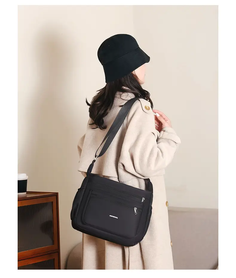 Women's Blue Messenger Bag 2024 Winter Large Capacity Nylon — feature 19
