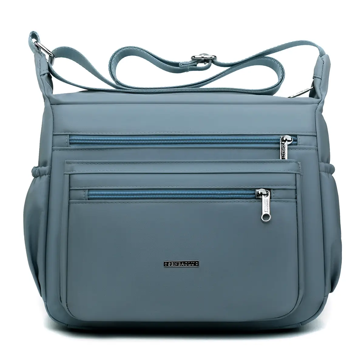 Women's Blue Messenger Bag 2024 Winter Large Capacity Nylon - Image 4