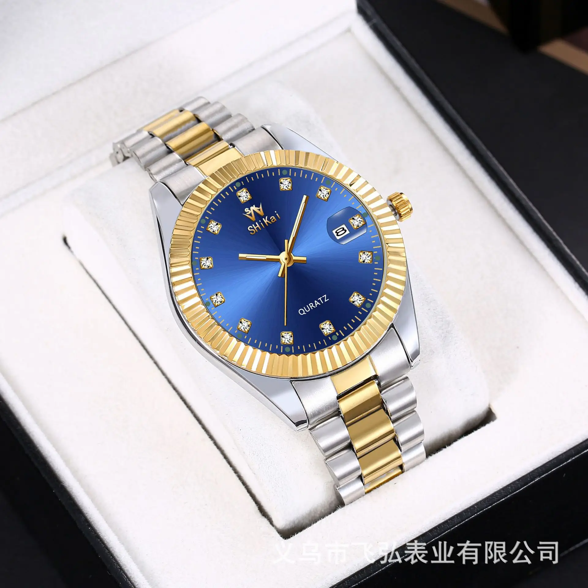 Men's Stainless Steel Swiss Movement Watch with Luminous Hands - Image 7