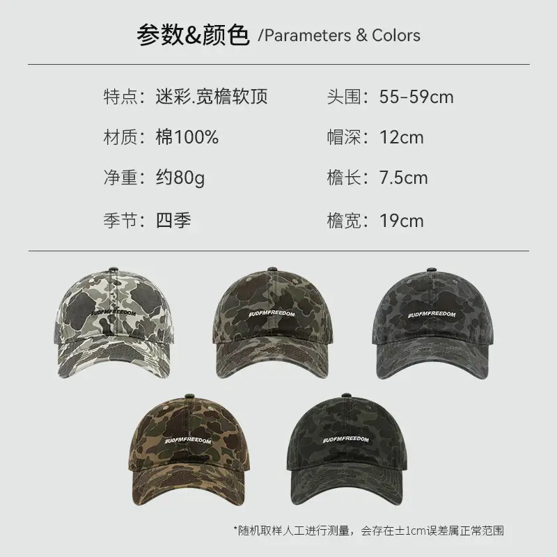 American Tooling Camouflage Baseball Cap for Men Women — feature 2