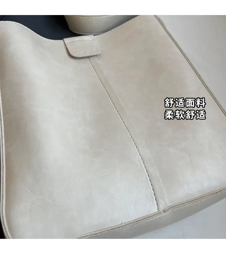 Women's Brown Leather Shoulder Bag with Cute Toy Charm — feature 3