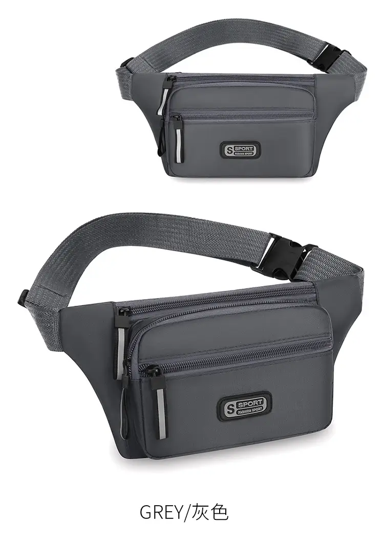 Men's Green Sports Waist Bag with Adjustable Strap — feature 25