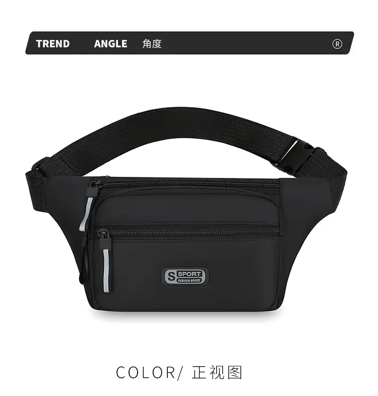 Men's Green Sports Waist Bag with Adjustable Strap — feature 26