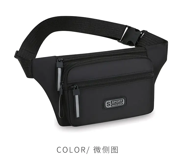 Men's Green Sports Waist Bag with Adjustable Strap — feature 27