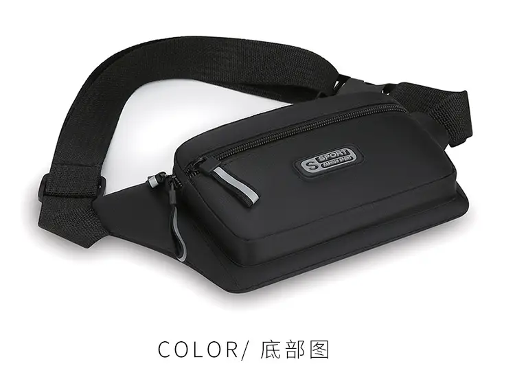 Men's Green Sports Waist Bag with Adjustable Strap — feature 30