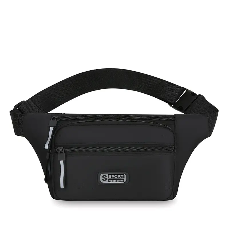 Men's Green Sports Waist Bag with Adjustable Strap - Image 2