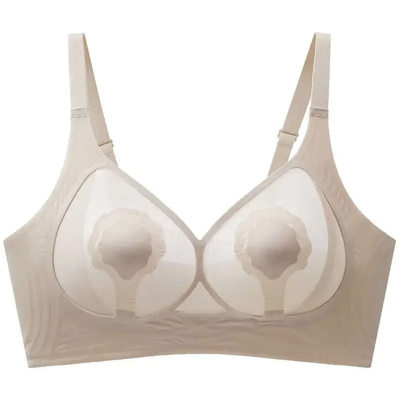 Ultra-Thin Cat Claw Cup Seamless Bra for Big Breasts - Image 9