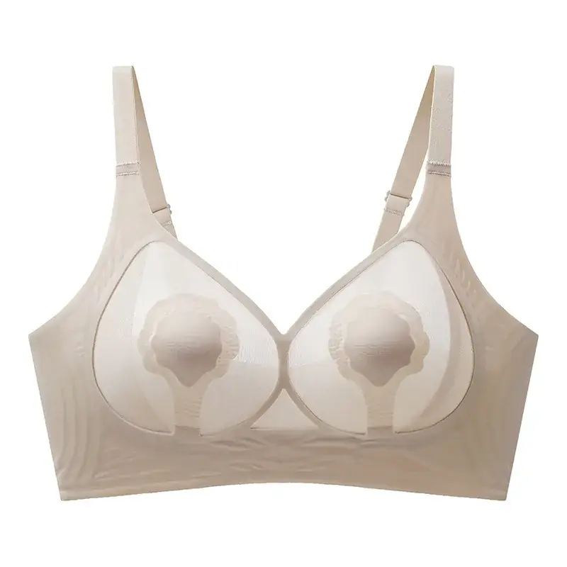 Ultra-Thin Cat Claw Cup Seamless Bra for Big Breasts - Image 3