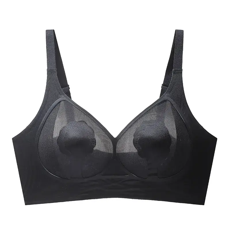 Ultra-Thin Cat Claw Cup Seamless Bra for Big Breasts - Image 4