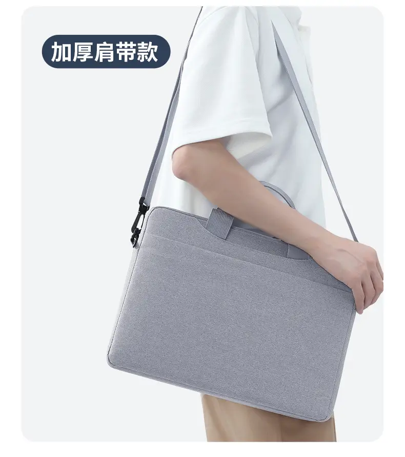 15.6 Inch Laptop Bag Black Shoulder Wear-Resistant Business Office — feature 21
