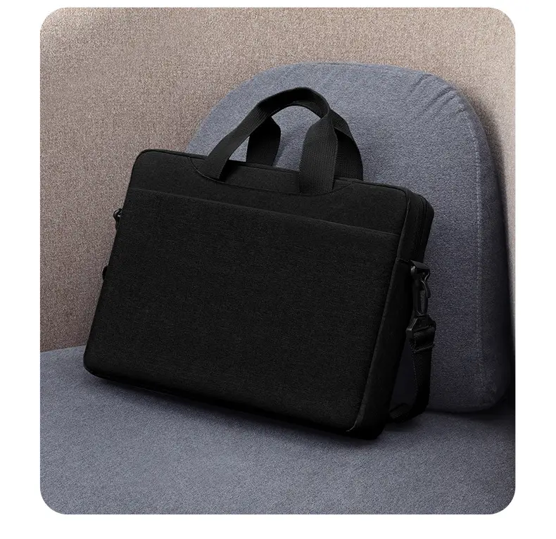 15.6 Inch Laptop Bag Black Shoulder Wear-Resistant Business Office — feature 27