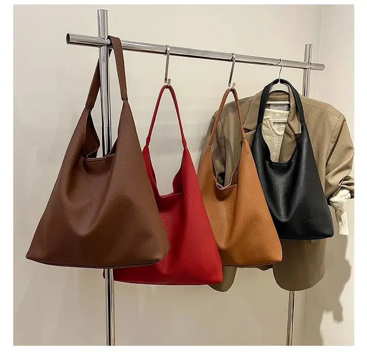 Brown Leather Shoulder Bag for Women Large Capacity 2024 — feature 1