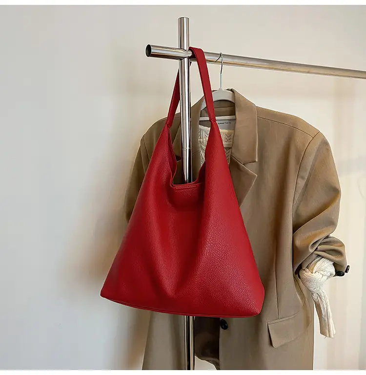 Brown Leather Shoulder Bag for Women Large Capacity 2024 — feature 29