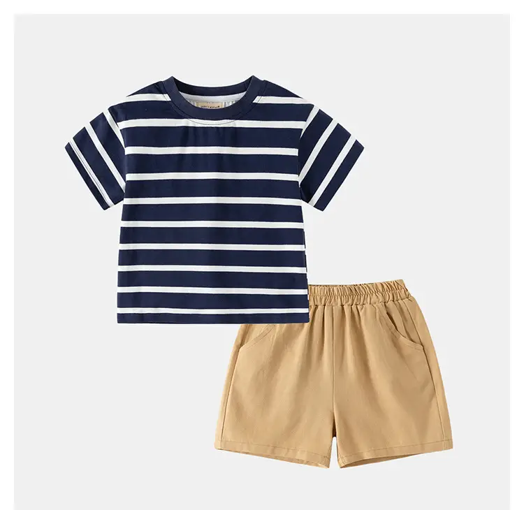 Baby Striped T-Shirt & Shorts Set for Boys — feature 10