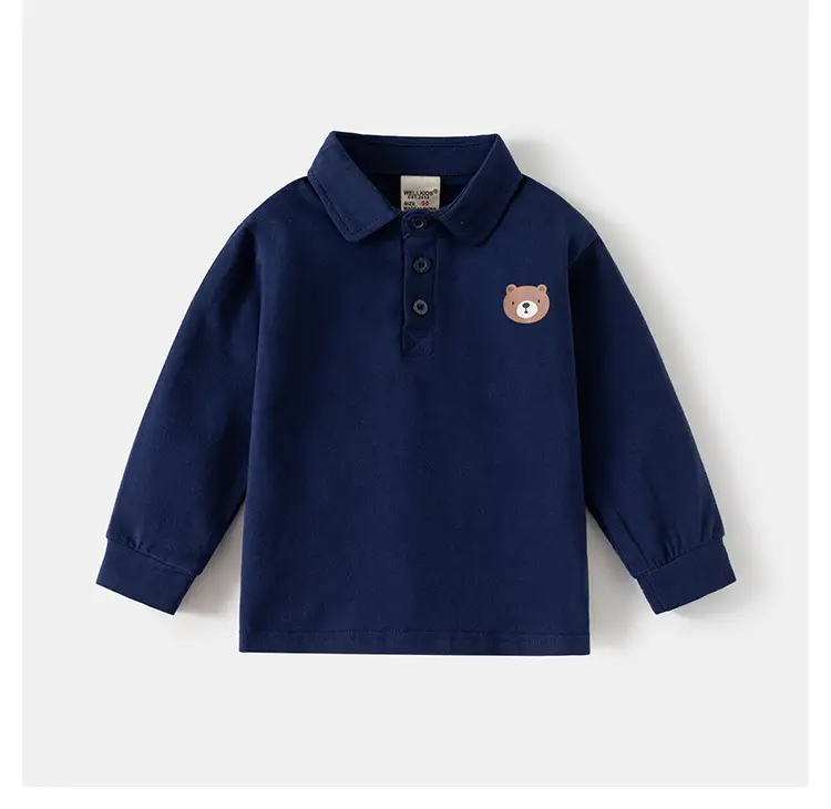 Blue Polo Shirt for Boys Spring 2025 — feature 15