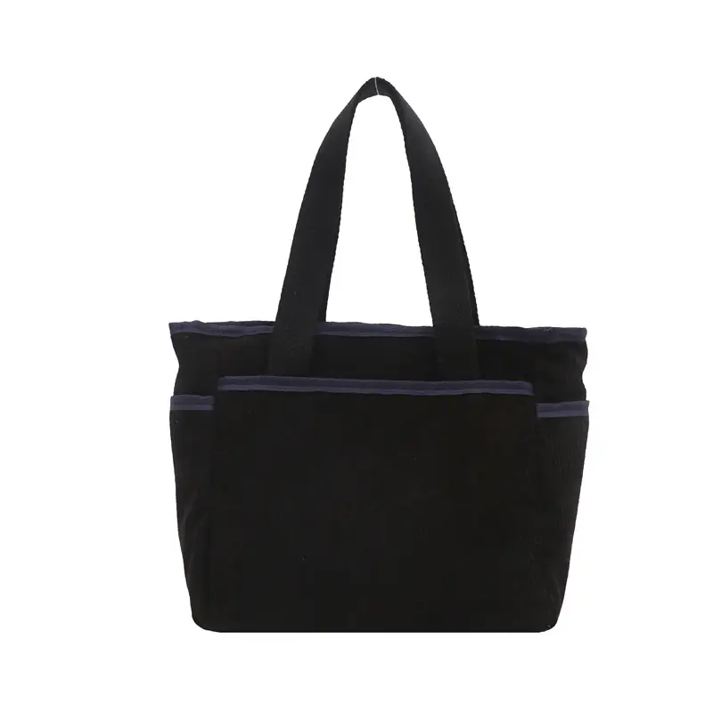 Corduroy Large Capacity Tote Bag for Women - Image 10