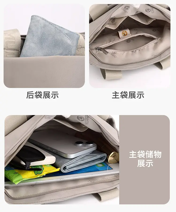 2024 New Moulan Grey Shoulder Bag with Crossbody Strap — feature 10
